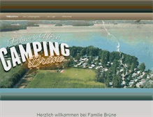 Tablet Screenshot of campingplatz-bruene.de
